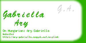 gabriella ary business card